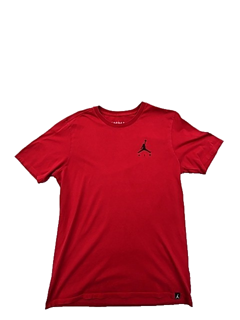 Jordan Red M Men's Short Sleeve T-Shirt Jumpman Cotton
