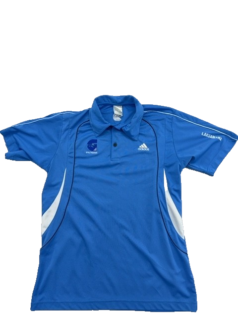 Adidas Men's Blue Polo Shirt – Size M, Short Sleeve
