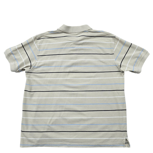 Van Vaan Youth Gray Polo Shirt – Size XXL, Striped, Cotton