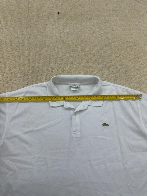 Lacoste Men's White Classic Fit Polo Shirt L.12.12 Short Sleeve Cotton