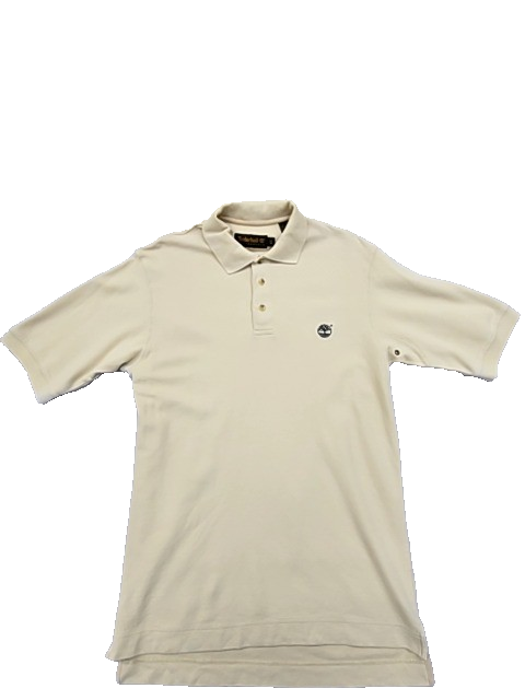 Timberland Men's Beige Weather Gear Polo Shirt XS Short Sleeve Cotton