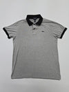Armani Jeans Men's Gray Polo Shirt – Size M, Logo, Cotton