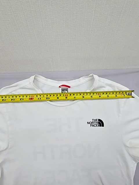 The North Face Men's Short Sleeve T-Shirt Size S White 100% Cotton Logo