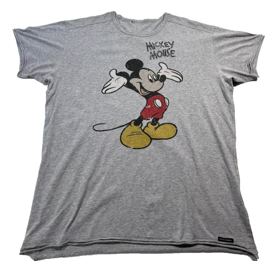 Disney Men's Mickey Mouse Classic T-Shirt In Sports Grey - Size L