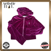 Juicy Couture Unisex Purple Hoodie – Size L, Long Sleeve