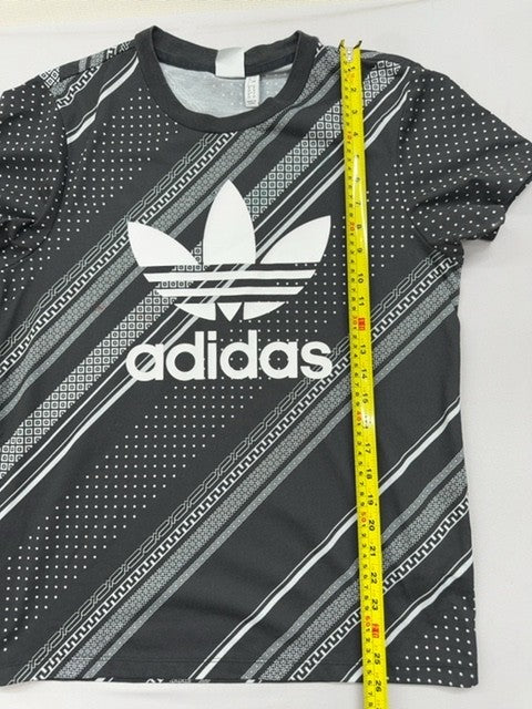 Adidas Black Polka Dot Short Sleeve L Crewneck T-Shirt Unisex