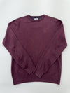 Unisex Burgundy Cotton Fleece Crewneck Sweatshirt Size Regular Regular Condition