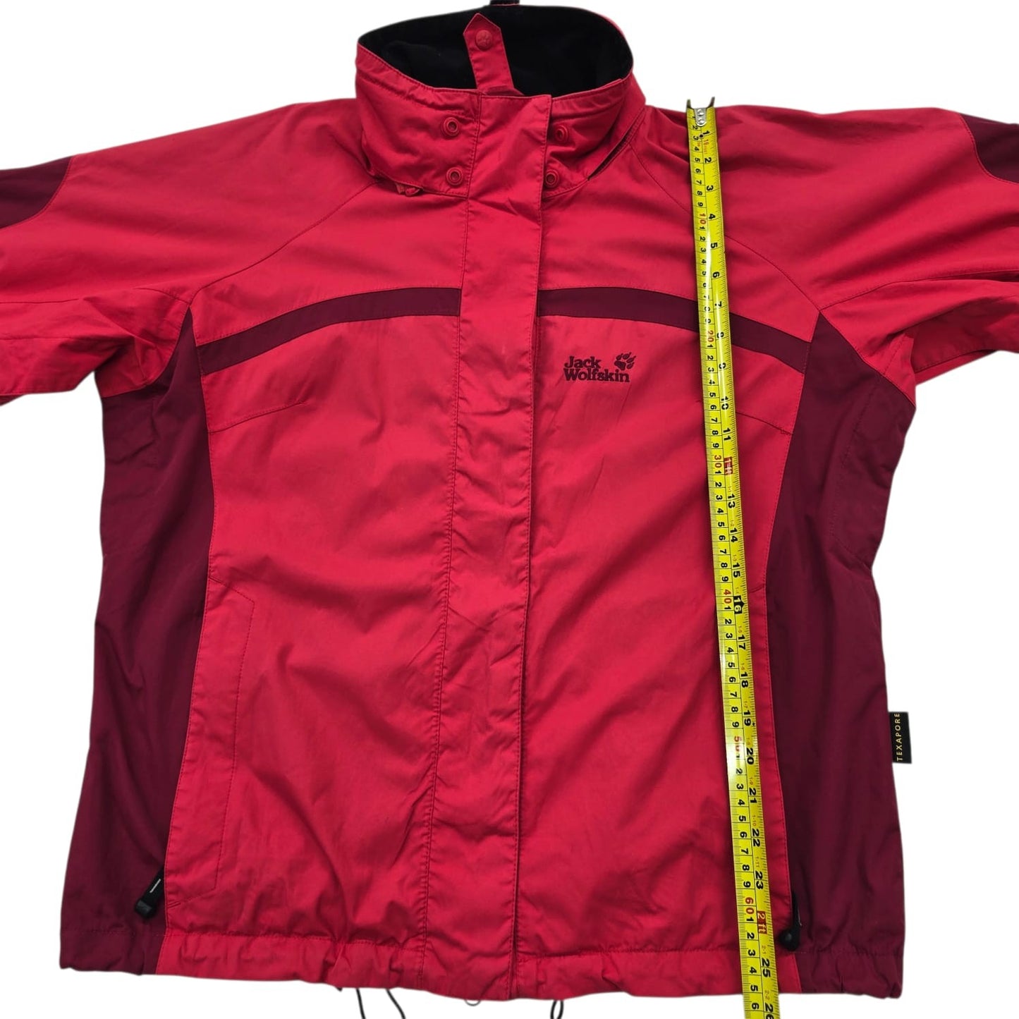 Jack Wolfskin Women's Red Windproof Waterproof Jacket Size L