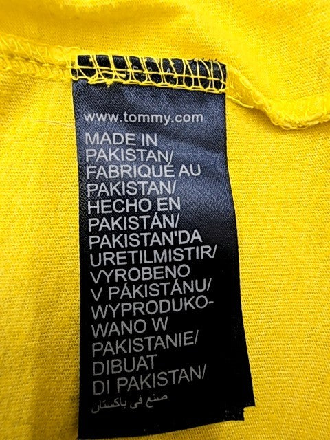 Tommy Hilfiger Yellow Crew Neck Short Sleeve T-Shirt Men S