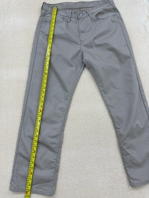 Levi's 513 Slim Straight Grey Jeans 34x30 Stretch Men 5-Pocket