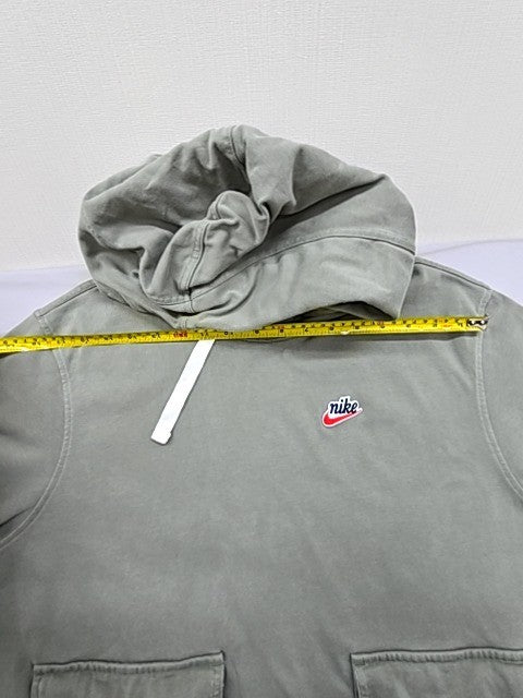Nike Men's Green Pullover Hoodie Size M Swoosh Cotton