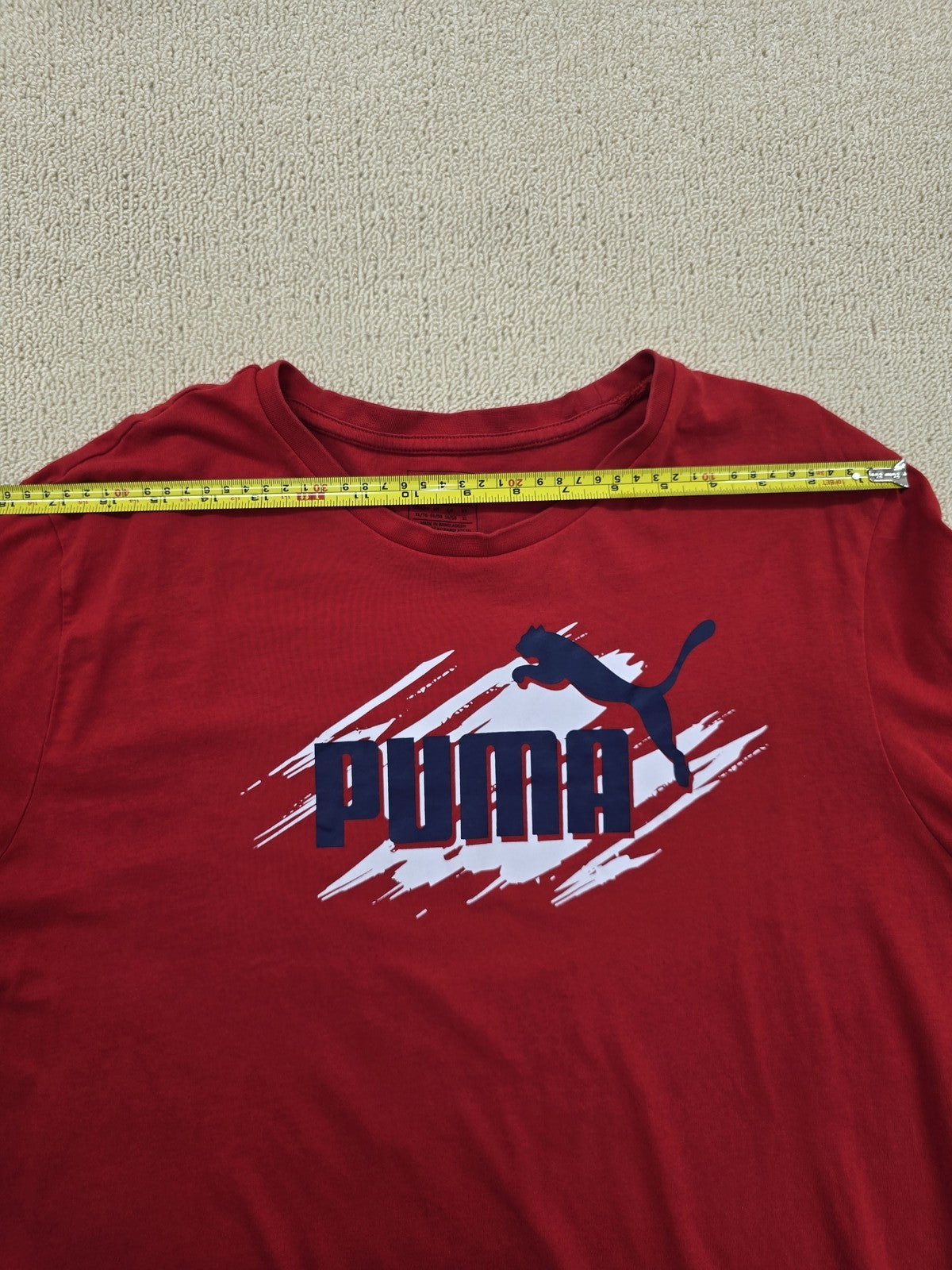 Puma Men's Red XL Short Sleeve Crew Neck T-Shirt
