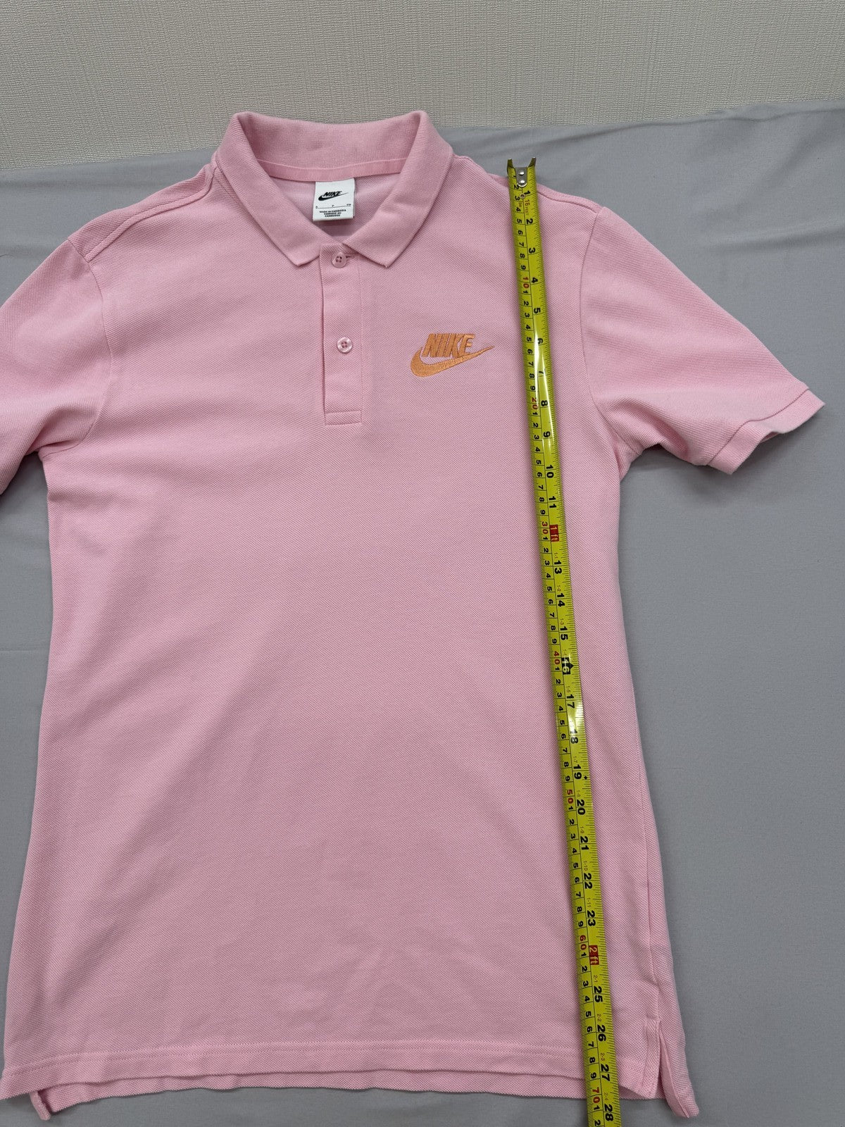 Nike Pink Short Sleeve Polo Shirt S Regular Cambodia