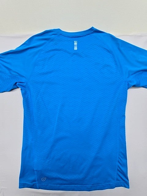 Puma Men's Blue T-Shirt – Size L, Crew Neck