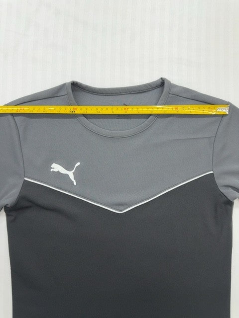 Puma Men's Black Color Block Short Sleeve T-Shirt EU Size Regular Fit