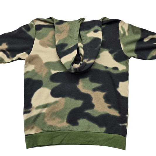 Adidas Men's Multicolor Hoodie – Size M, Camo, Pullover