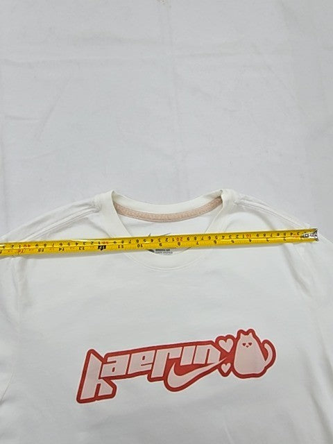 Nike Kerwin Frost Cat White Athletic L Short Sleeve T-Shirt Cotton