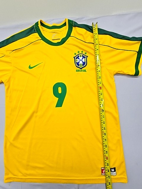 Nike Men's Yellow Football Jersey Athletic Fit M Dri-FIT Short Sleeve