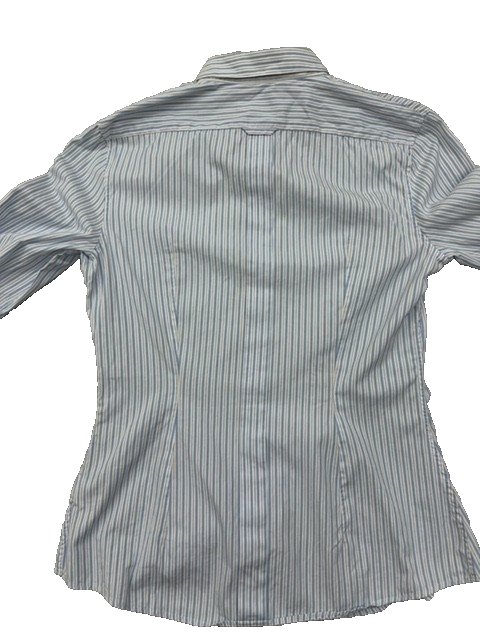 Dolce & Gabbana Men's Blue Shirt – Size L, Striped, Cotton