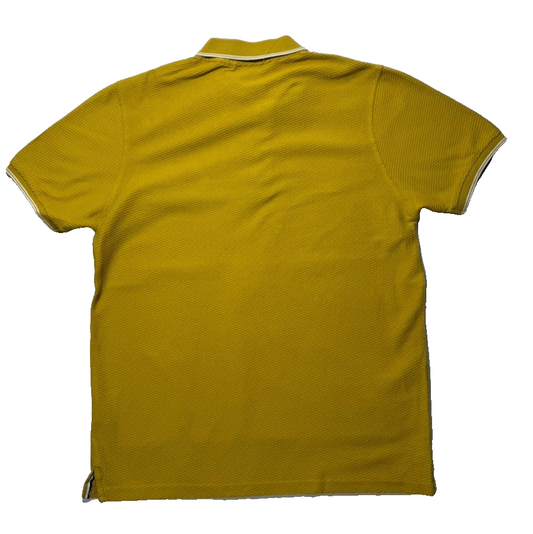 Gant Men Polo Shirt Short Sleeved Regular Fit - Yellow 100% Cotton - Size L