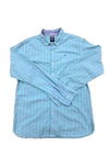 Tommy Hilfiger Denim Men's Medium Teal Stripe Long Sleeve Shirt
