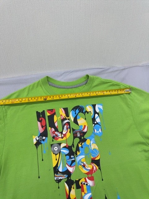 Nike Men's Green Graphic Print T-Shirt Crew Neck Short Sleeve Size L
