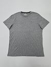 Hollister Men's Gray T-Shirt – Size L, Logo, Crew Neck