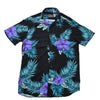 Primark Men's Black Shirt – Size M, Slim Fit, Floral