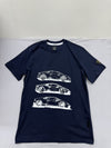 Lamborghini Men's Blue T-Shirt – Size S, Swinger Dark Patch swinger, Graphic