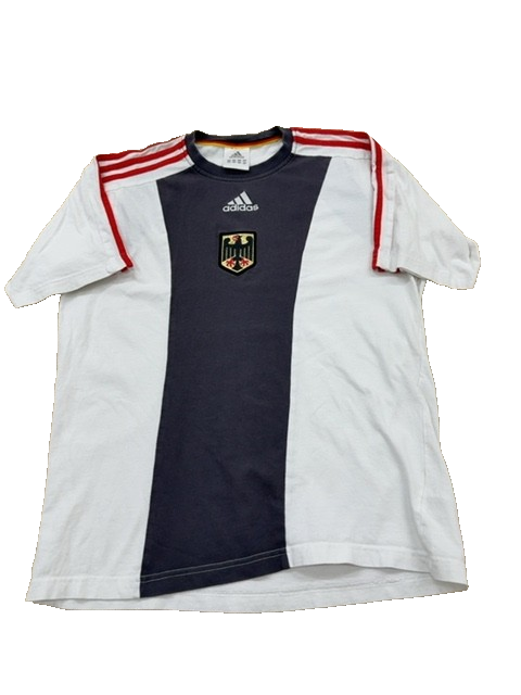 Vintage Adidas Men's T-Shirt – Size S, 2003 Germany National Team, Cotton