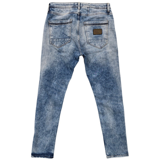 Zara Man Men's Light Blue Distressed Denim Jeans 31x31