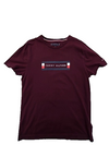 Tommy Hilfiger Men's Organic Cotton Burgundy T-Shirt M Short Sleeve Crew Neck