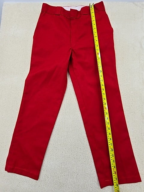 Dickies WP811ER Red Men's Skinny Fit Work Pants Double Knee Twill