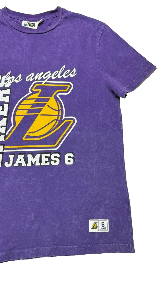 Los Angeles Men's Purple T-Shirt – Size M, Short Sleeve – Ref ABFBA