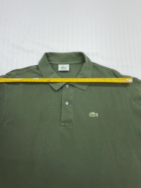 Lacoste Men's Green Polo Shirt Size 7 Classic Fit