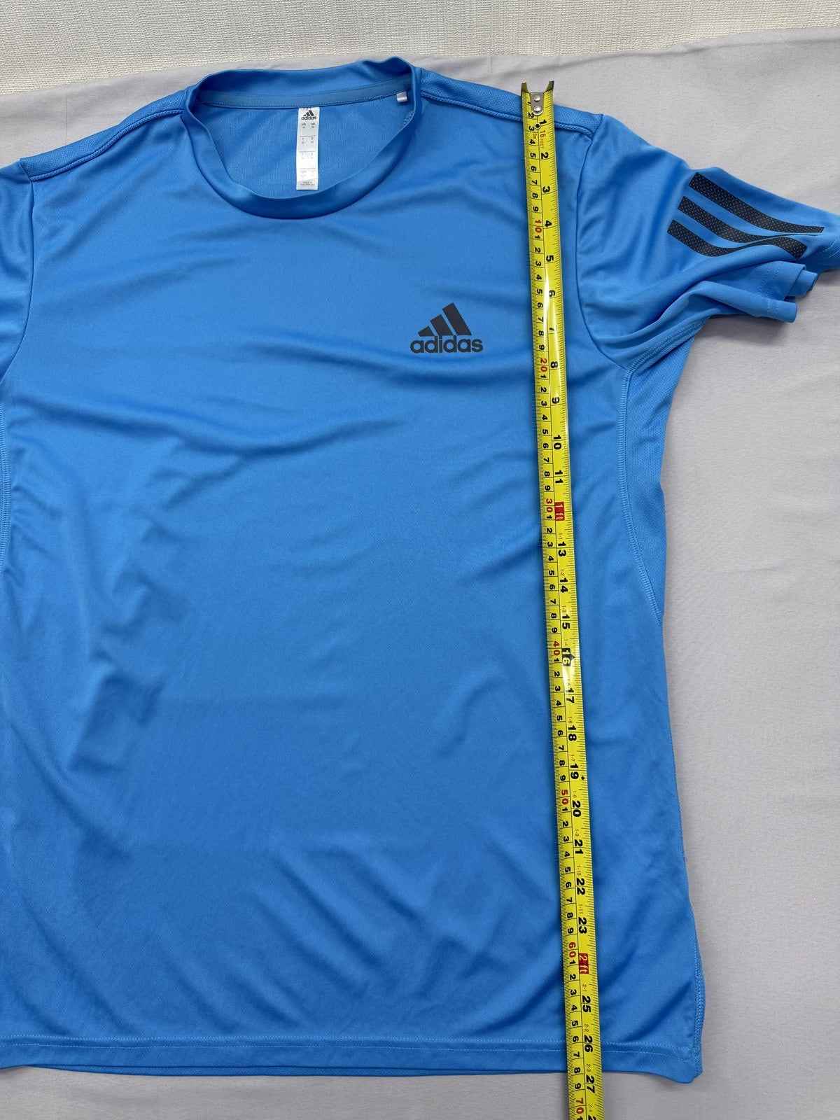 Adidas Adizero Essentials Running T-Shirt Men's M Blue Moisture Wicking