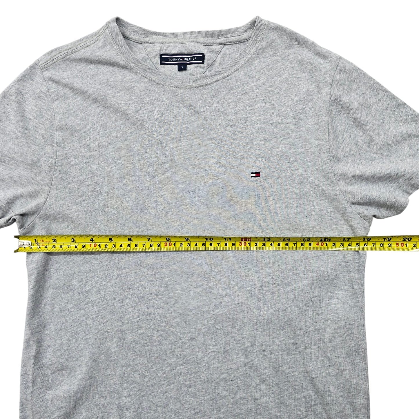 Tommy Hilfiger Men's Gray Logo Crew Neck T-Shirt Size S