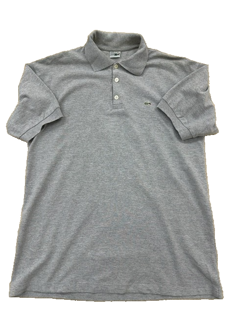 Lacoste Men's Gray Polo Shirt – Size XXL, Logo, Short Sleeve