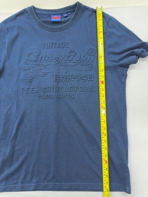 Superdry Men's Tokyo Graphic T-Shirt Navy 2XL Relaxed Cotton