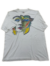 Crazy Life Unisex White T-Shirt – Size L, Cotton