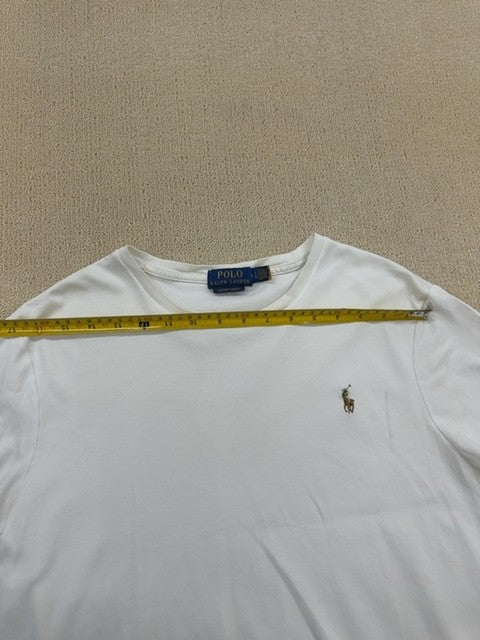 Polo Ralph Lauren Men's White Slim Fit Short Sleeve Cotton T-Shirt L
