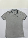 Fred Perry Men's Gray Polo Shirt – Size M, Short Sleeve, Cotton
