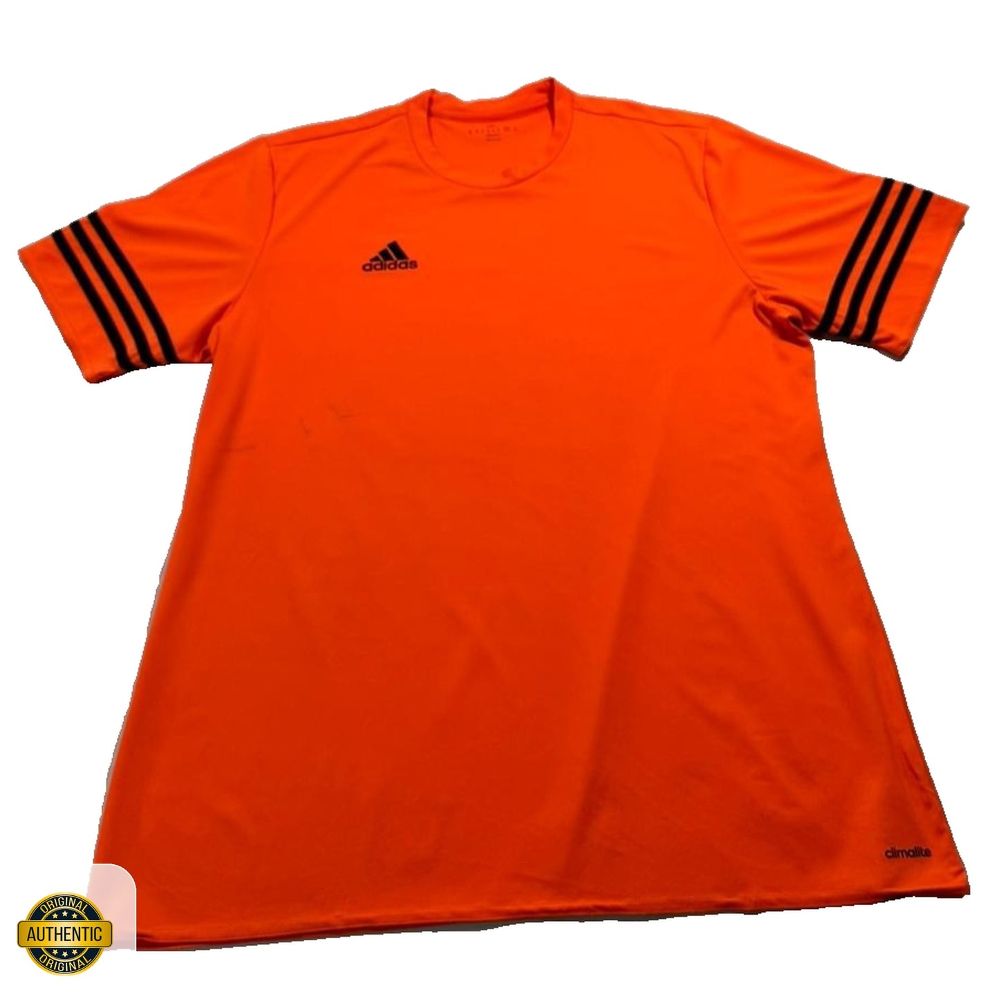 Adidas Entrada 14 Jersey In Orange With Black Stripes - Size XL