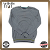 Trussardi Jeans Men's Multicolor Sweater – Size L, Striped, Crew Neck