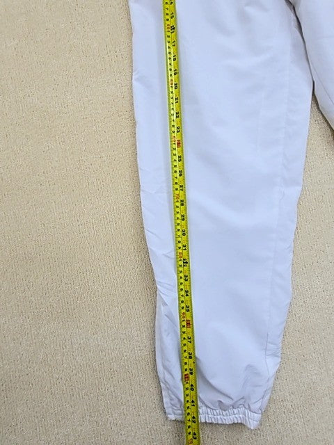 Umbro Men's White Track Pants XL Side Stripes Tapered