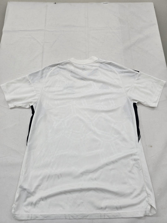 Adidas Men's White Jersey – Size L, V- V- One-off pre-loved, Striped