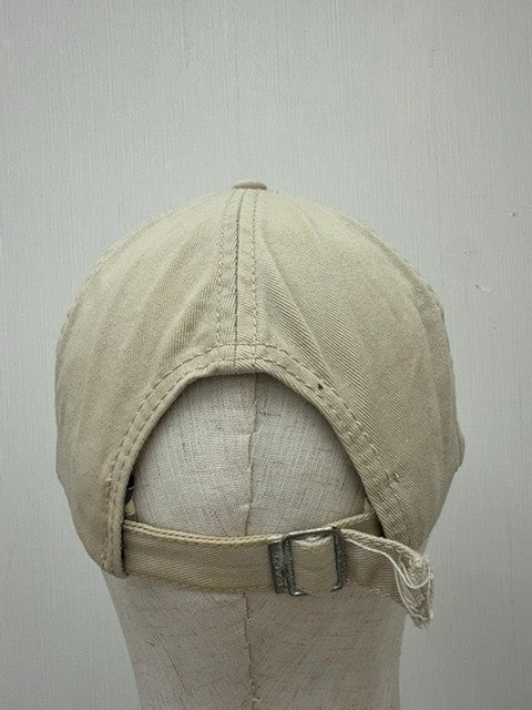 GANT Men Beige Baseball Cap Stru 100% Cotton Size One Adjustable Strapback