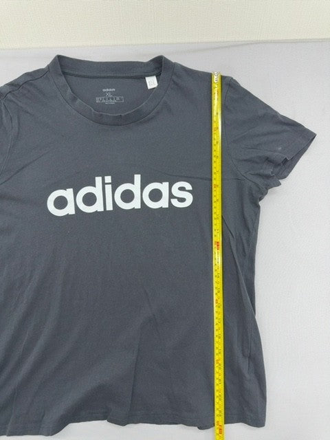 Adidas Men's XL Grey Short Sleeve Crewneck T-Shirt Machine Wash