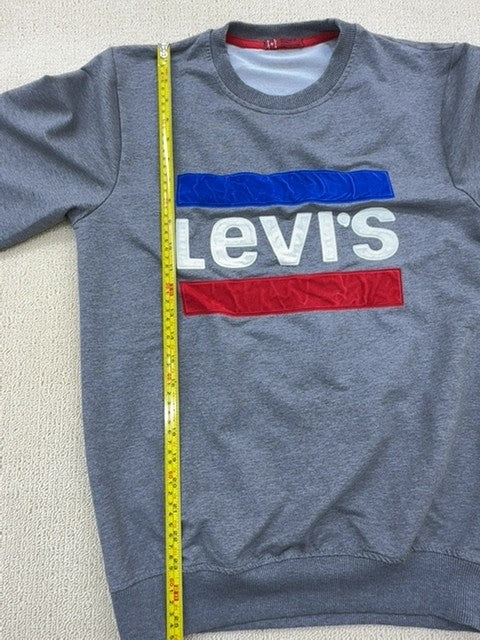 Levi's Red Tab Gray Crewneck Fleece Sweatshirt Men's Small Std