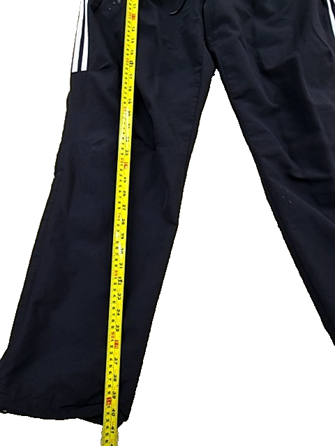 Adidas Unisex Black 3-Stripes Track Pants Size M